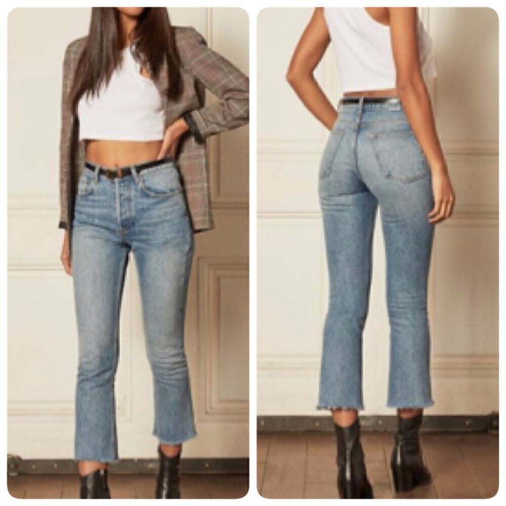 Boyish DARCY Womens Raw Hem Cropped Jeans Sz 26 in CITYLIGHTS